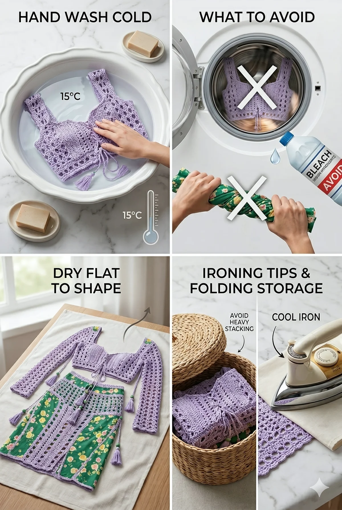 How to Wash and Care for Crochet Clothes: A Complete Guide