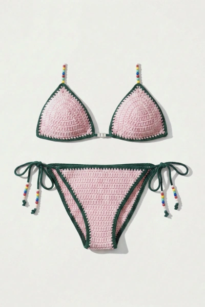 Pink Sunset Crochet Bikini Set