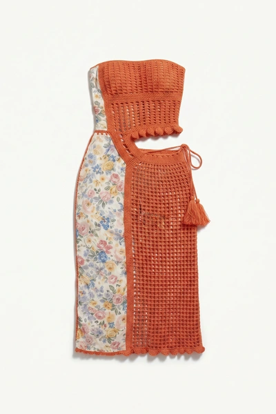 Rosalia Crochet Midi Dress