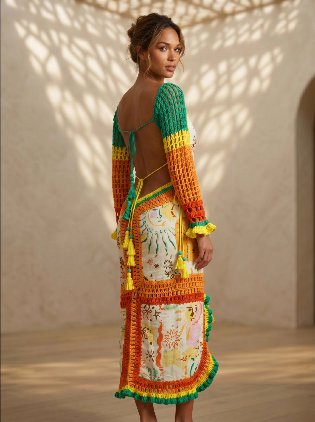 Sol Caribe Crochet Dress