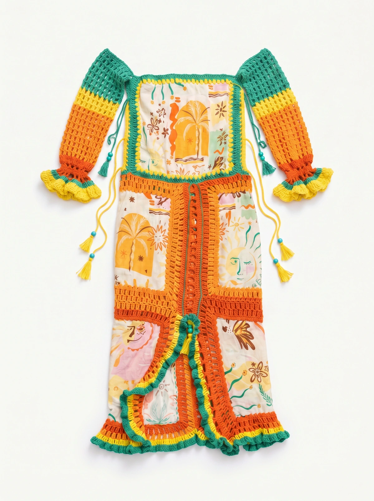 Sol Caribe Crochet Dress