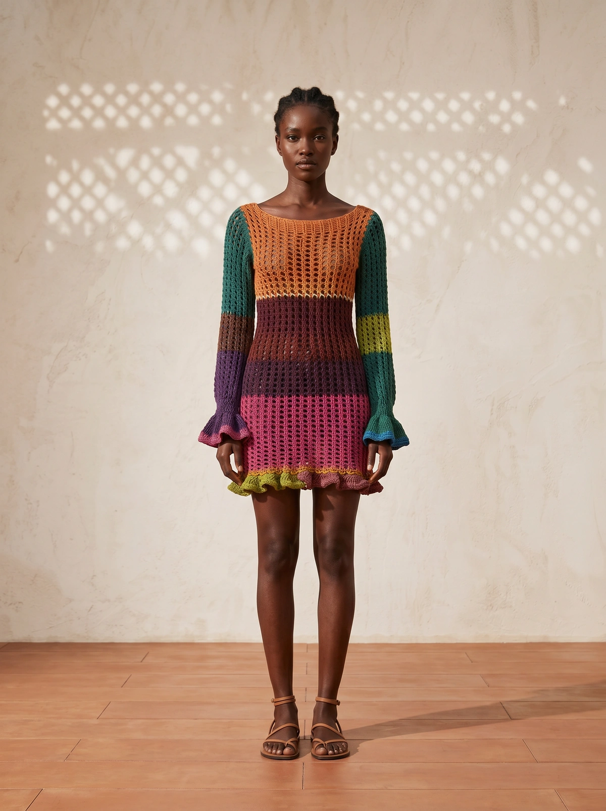 Boheme Flame Crochet Dress