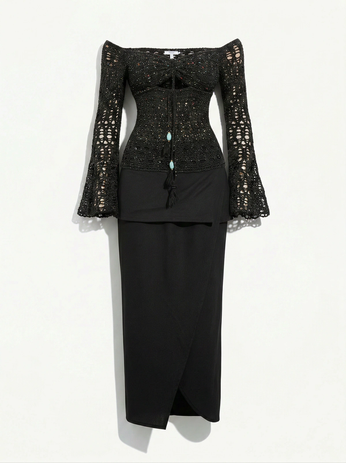 Nocturne Crochet Maxi Dress