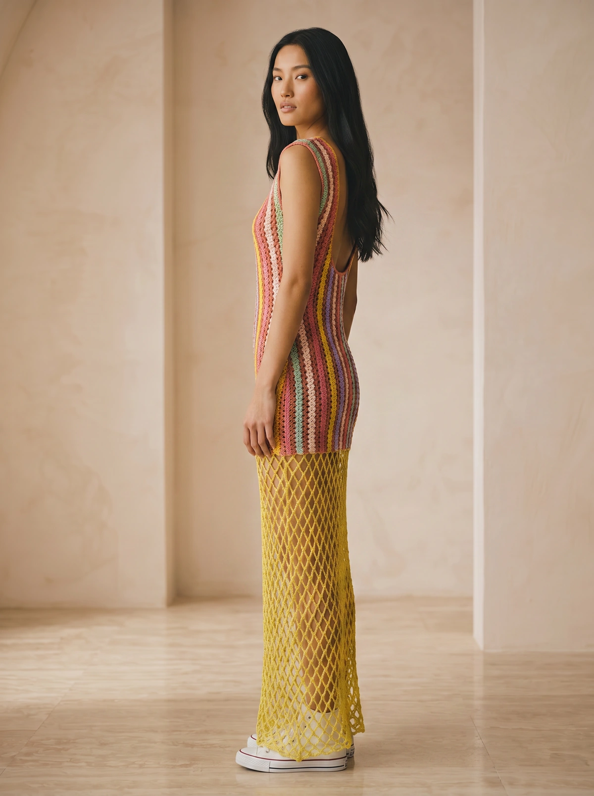 Sunwoven Crochet Maxi