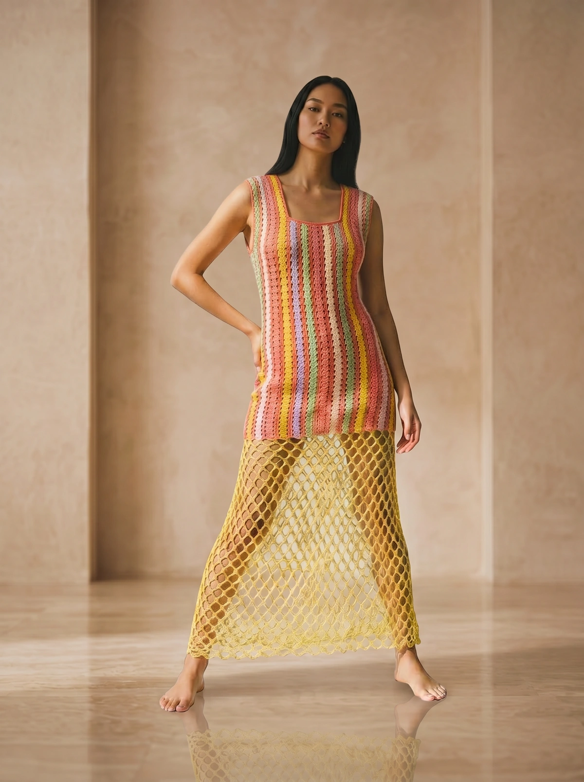 Sunwoven Crochet Maxi