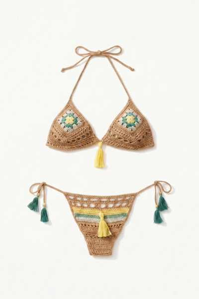 Solara Bloom Boho Crochet Bikini Set