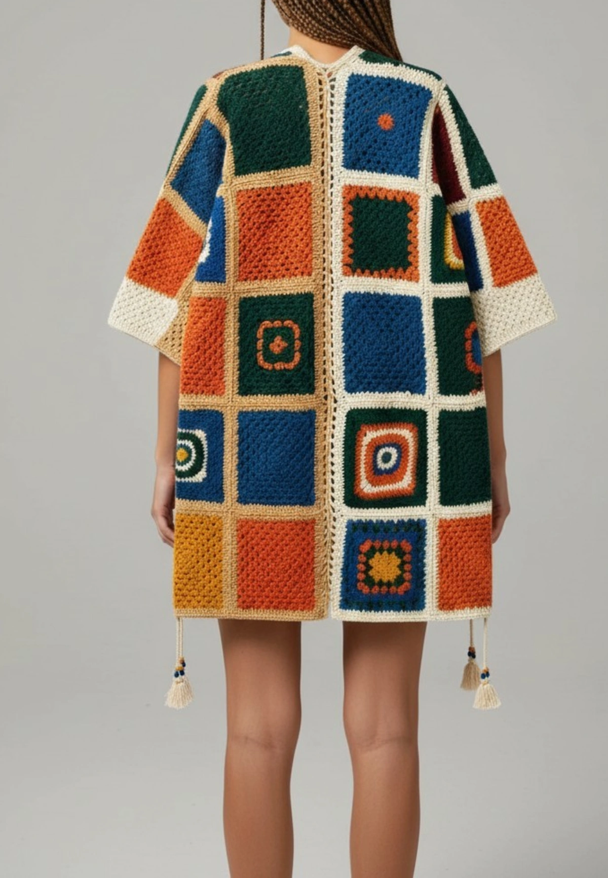 Sun Mosaic Crochet Cardigan