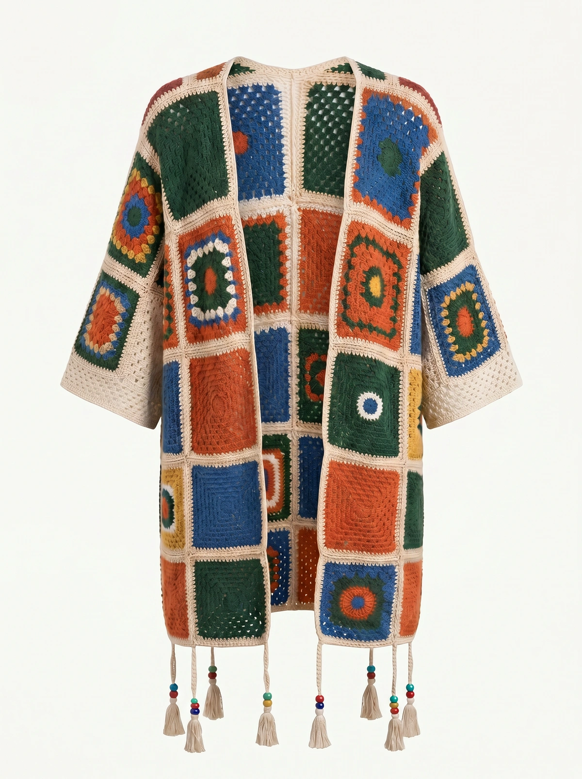 Sun Mosaic Crochet Cardigan
