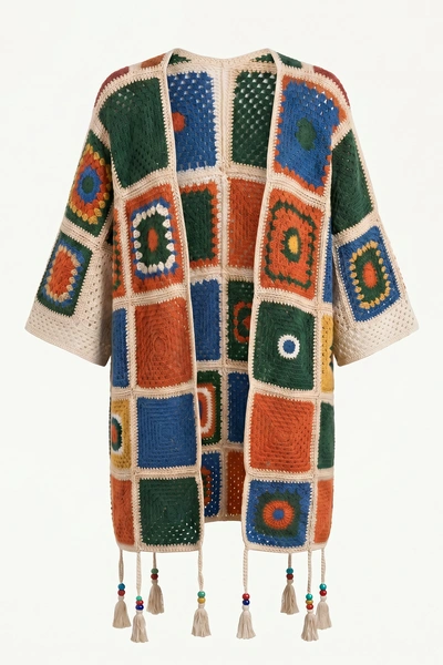 Sun Mosaic Crochet Cardigan