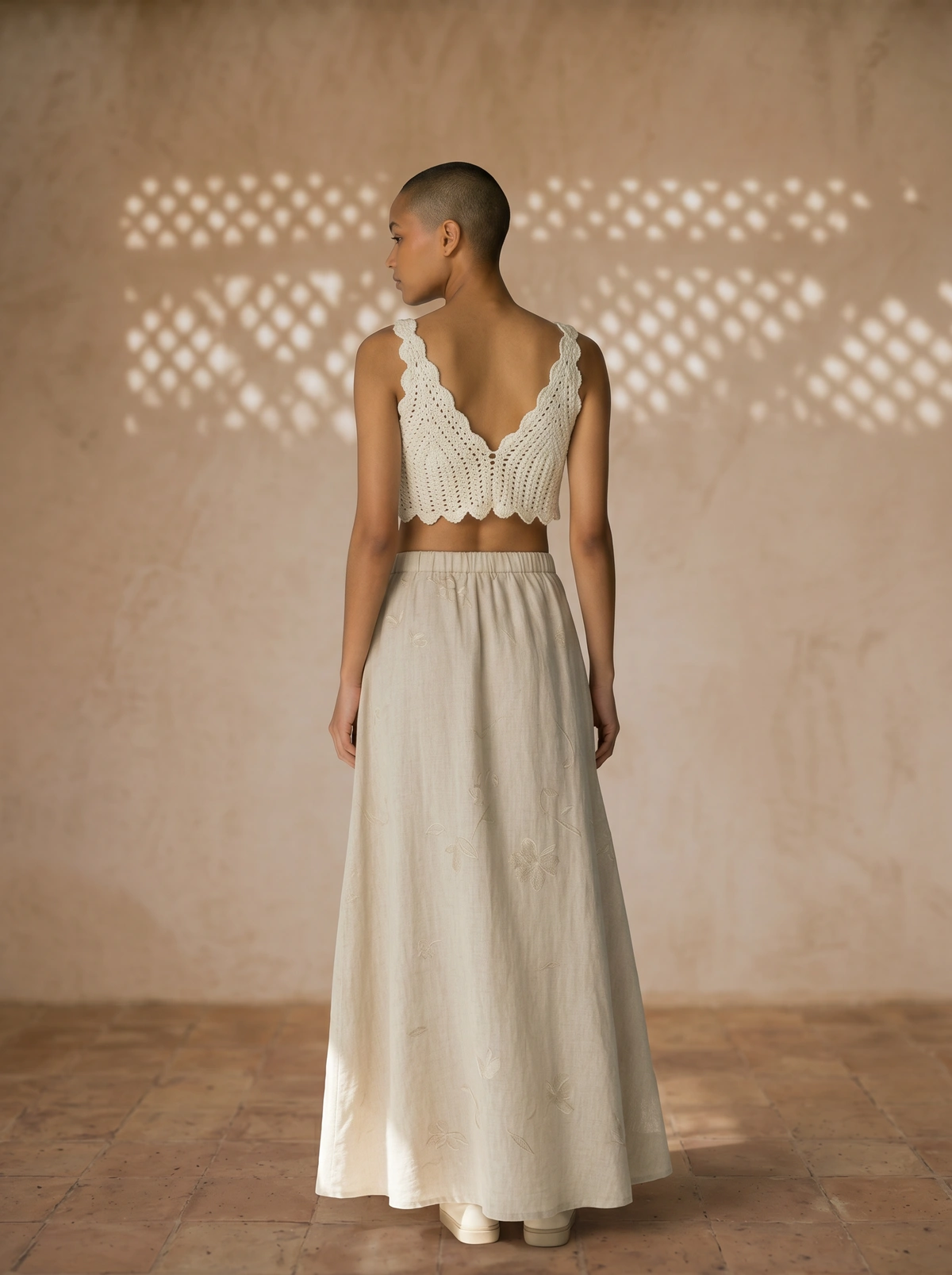 Luna Lace Crochet Halter Top