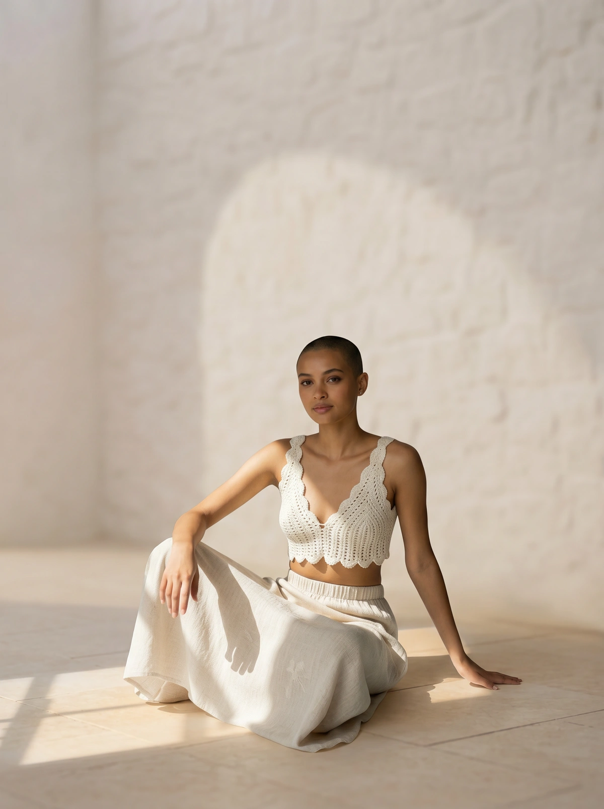 Luna Lace Crochet Halter Top
