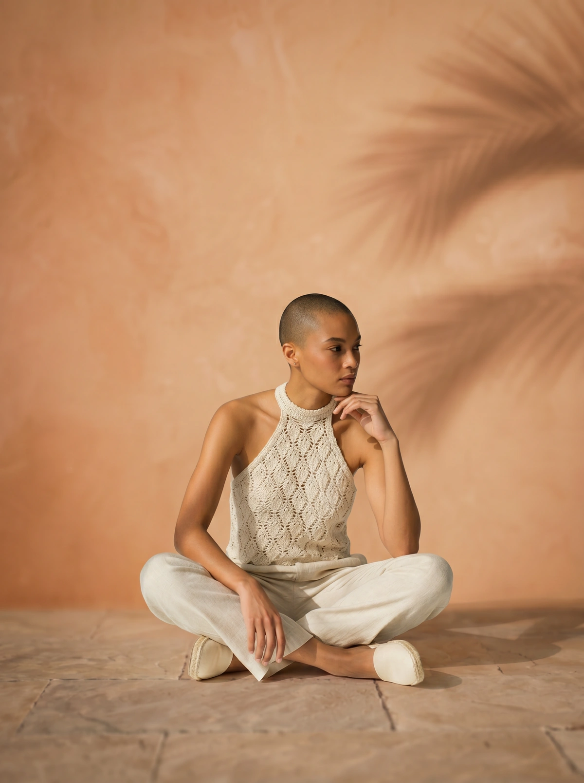 Isla Lace Crochet Halter Top