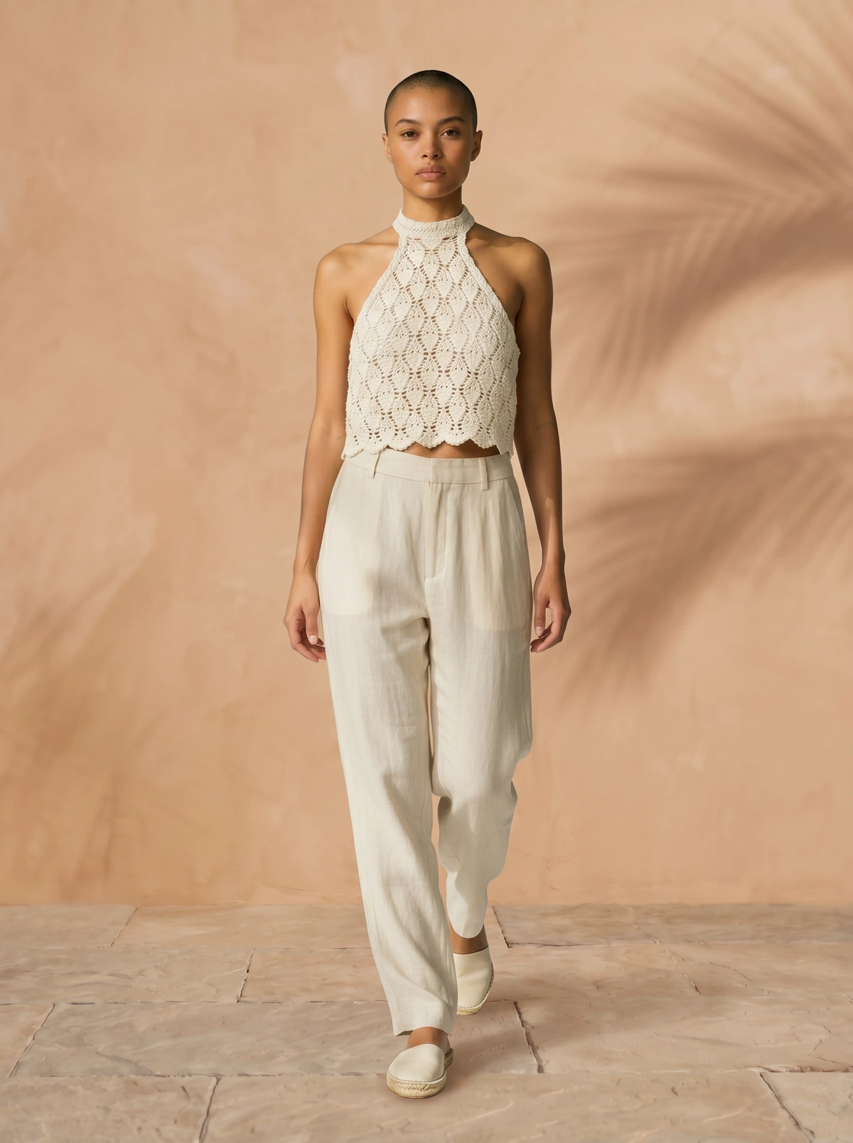 Isla Lace Crochet Halter Top