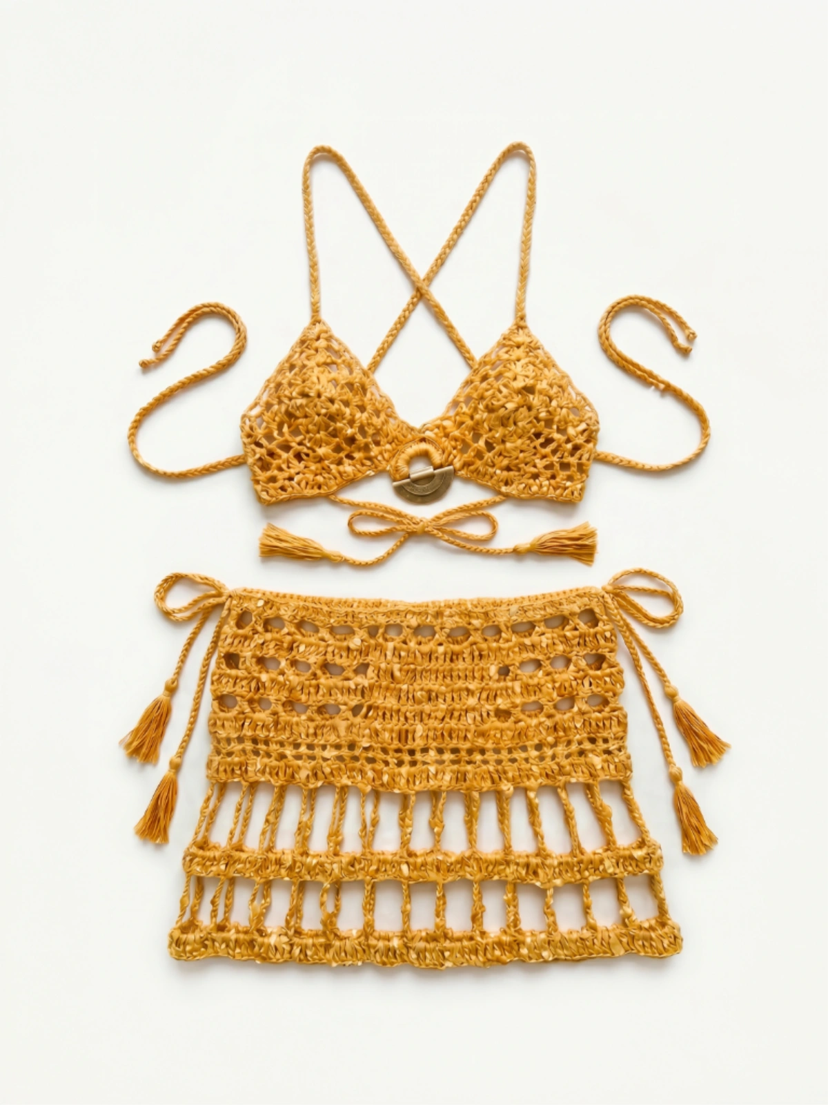 Solar Loop Crochet Dress