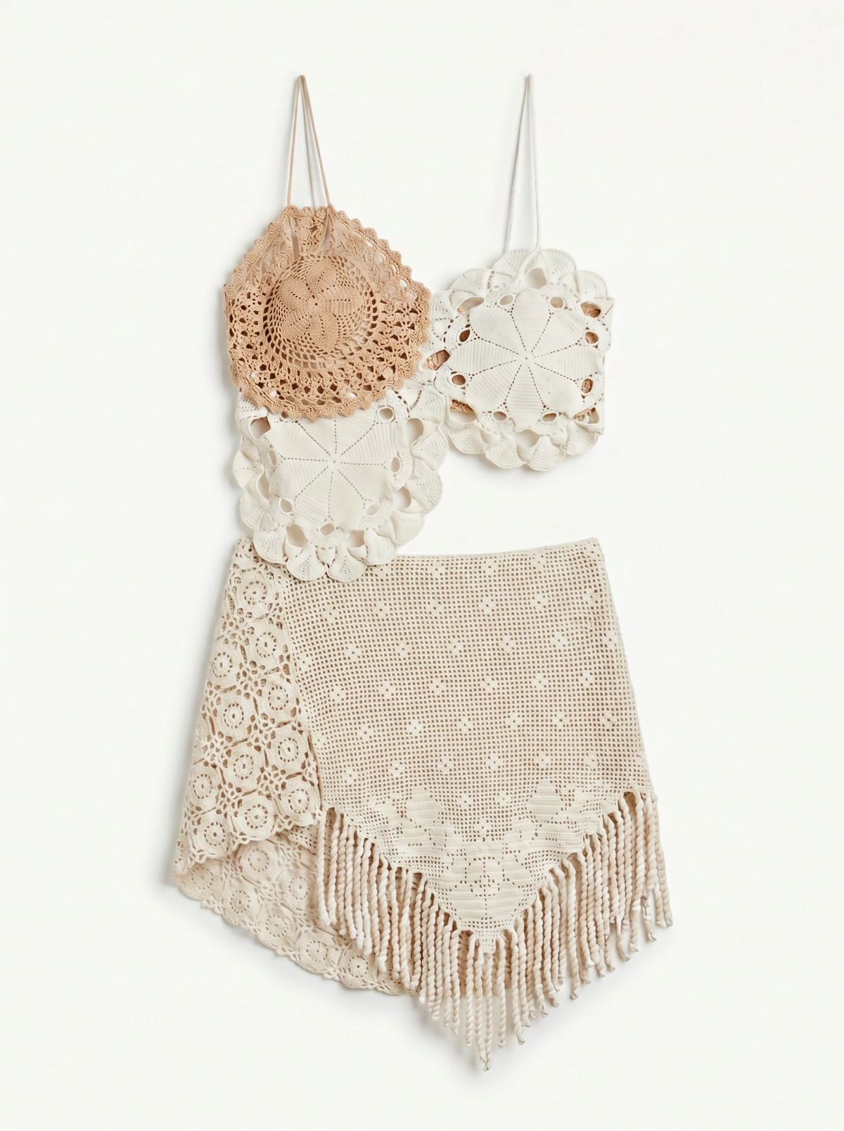 Ivory Bloom Crochet Dress