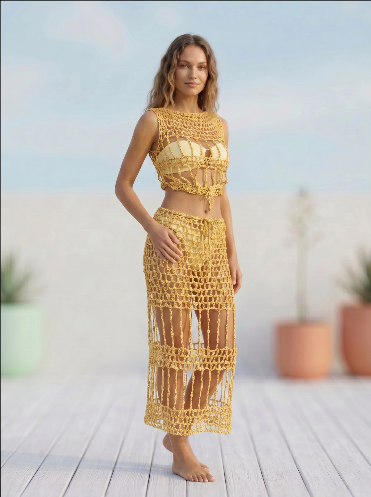 Golden Dune Crochet Set