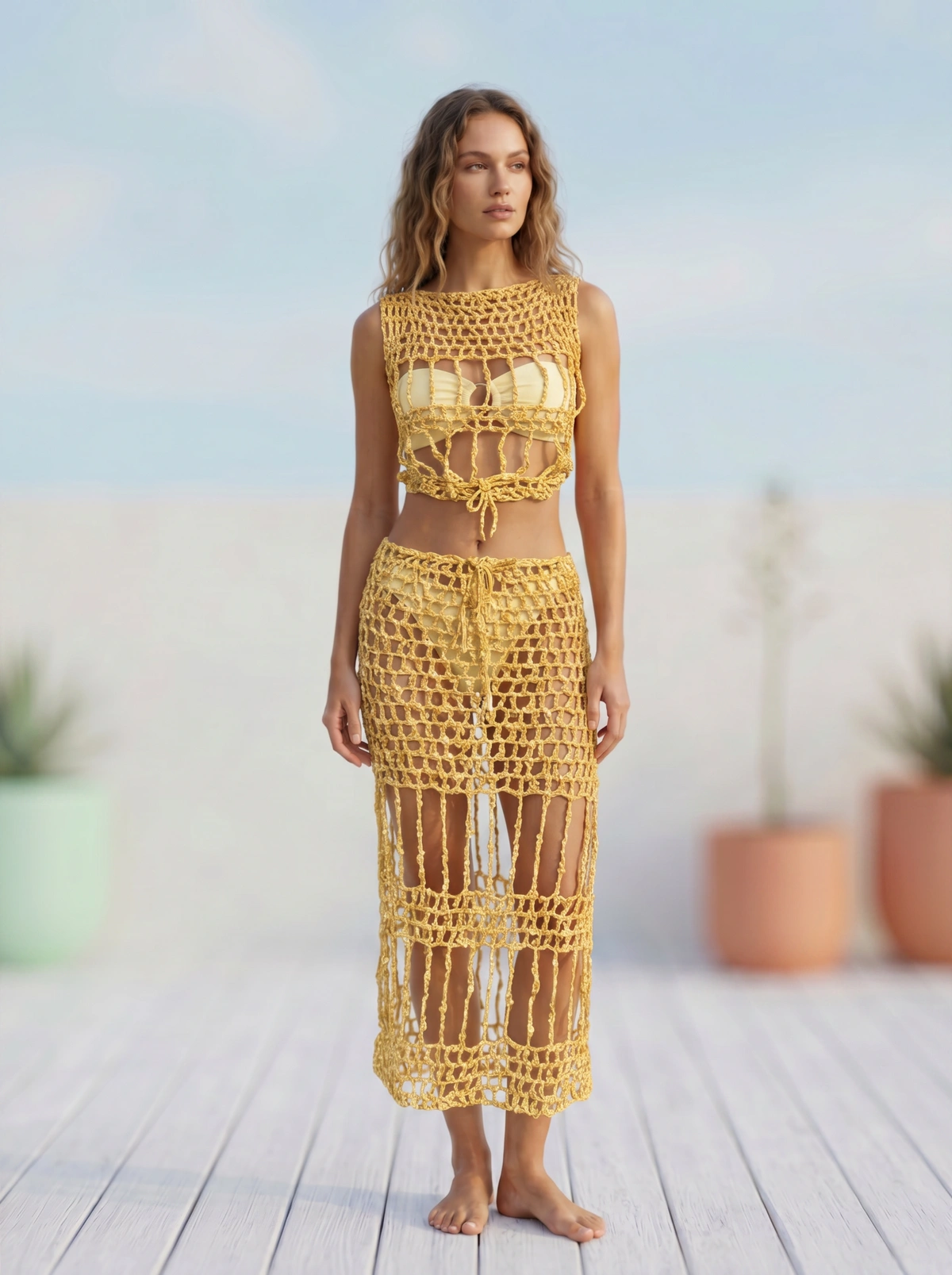 Golden Dune Crochet Set