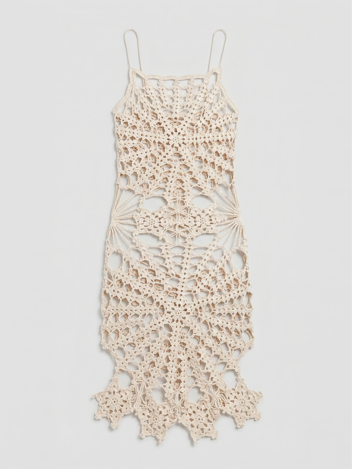 Nude Eclipse Crochet Dress