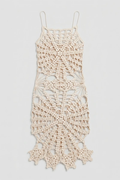 Nude Eclipse Crochet Dress