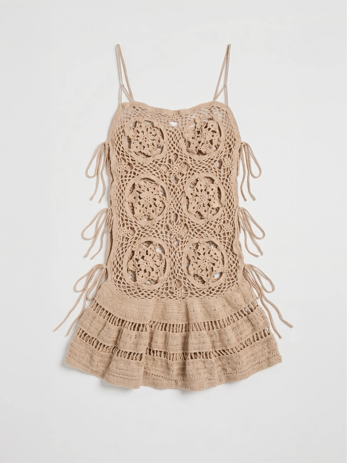 Desert Pearl Crochet Dress