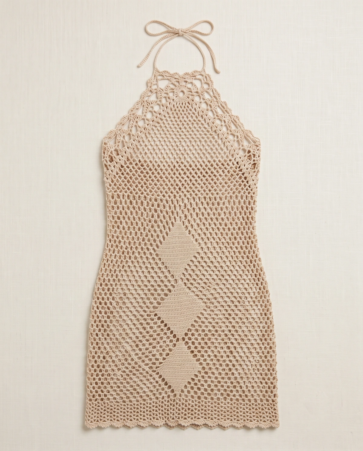 Mykonos Sand Crochet Dress