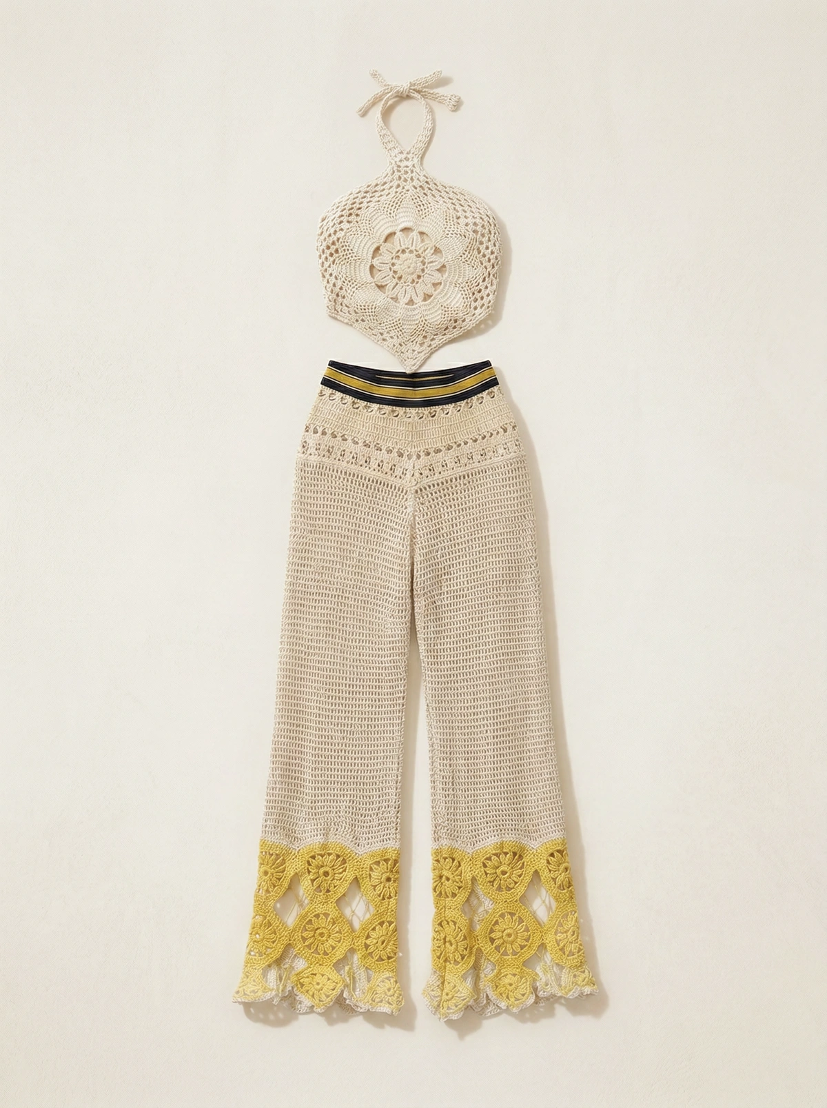 Sunflower Boho Crochet Set